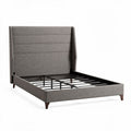 Upholstered Bed Frame with Platform Base for Bedroom Use – 218 x 163 x 112cm