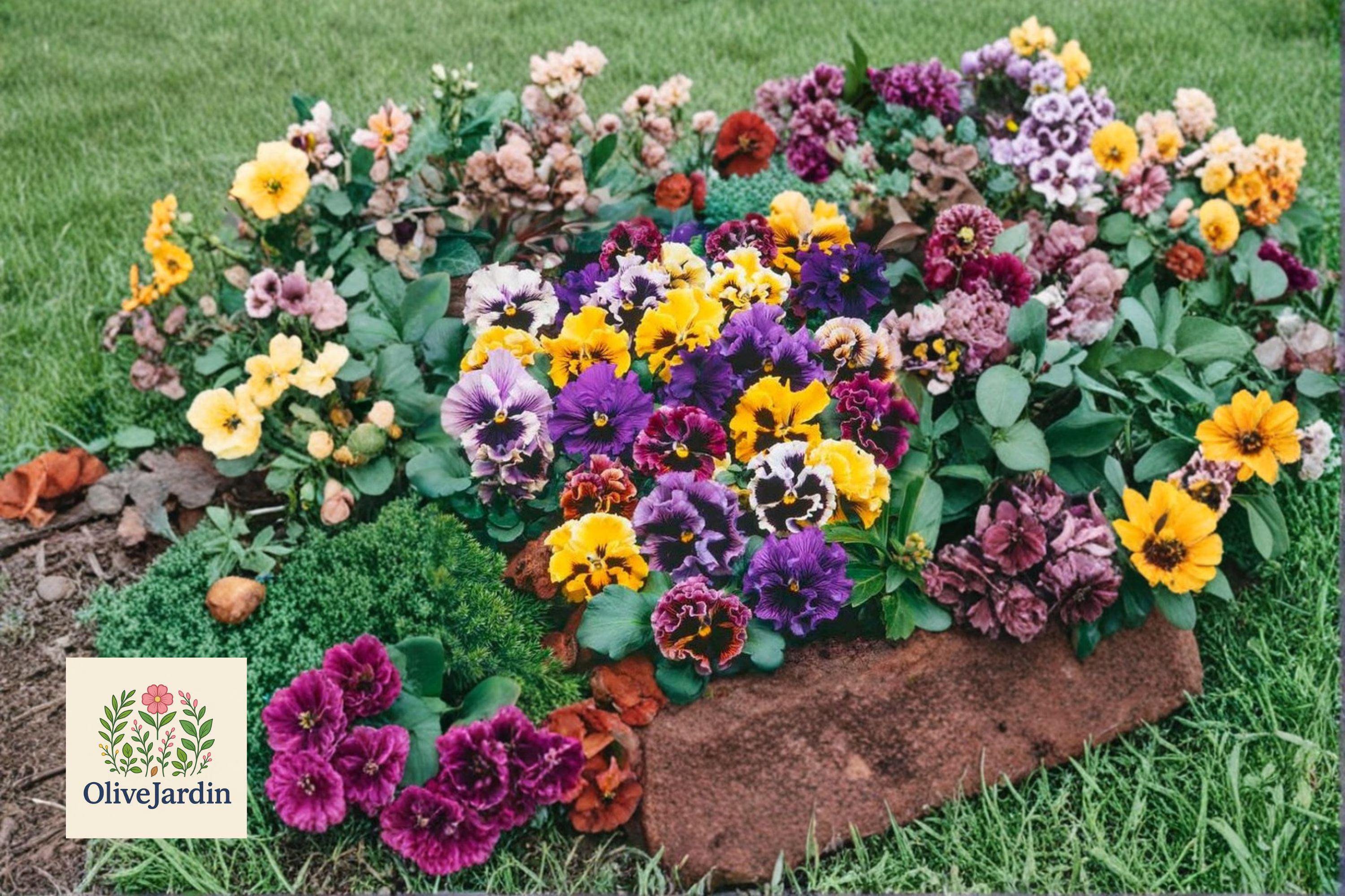 50 Pansy Frizzle Sizzle Mix Seeds - Ruffled Edges - Colorful Garden Flower - Non-GMO