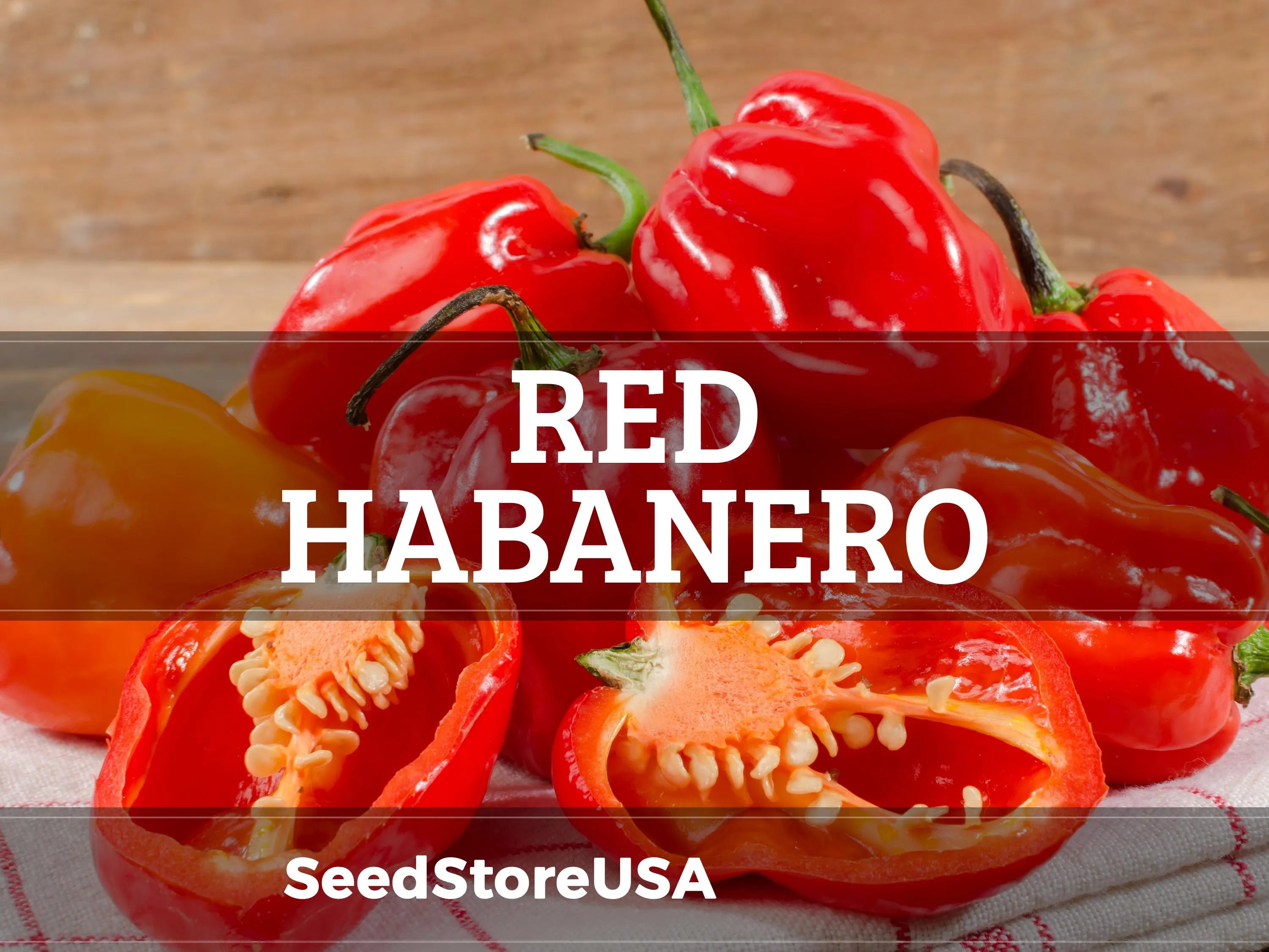 Red Habanero Pepper Seeds | Heirloom - Non-GMO | Capsicum Annuum | Vegetable Seeds | Seed Store | 1004(20 Seeds)