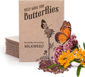 Bentley Seed Co. | Bee Kind Pollinator Flowers | Beautiful Bee Art Kraft Look Seed Packets | Environmental Favors Cards for Guests | Wildflower Mix Seed Packets | Eco-Friendly Hand Out Gift | 25 Pack(Help Save the Butterflies)