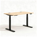 Height Adjustable Standing Desk – Suitable for Home Office – Engineered Wood and Metal – 120 x 60 x 75cm