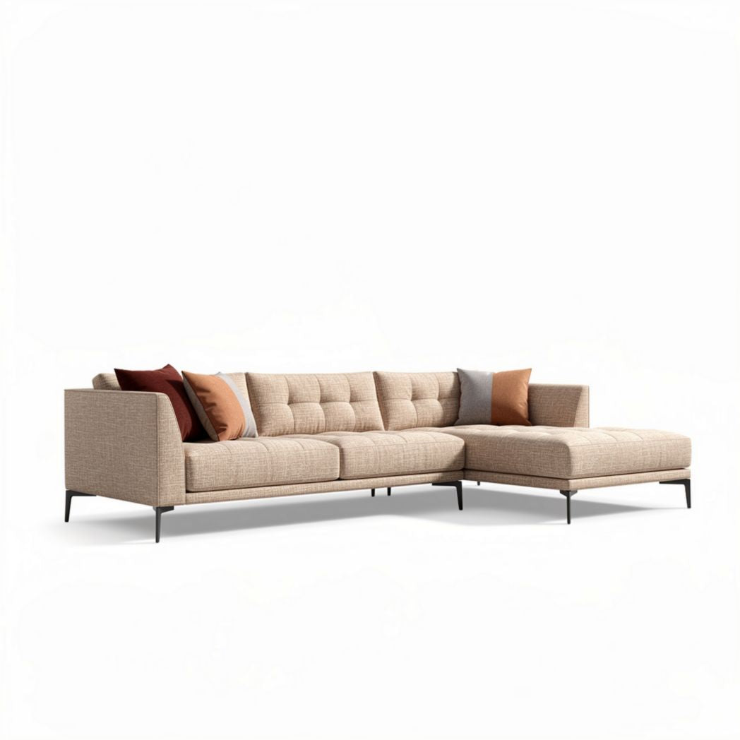 Fabric Sectional Sofa for Living Room Use – 230 x 85 x 80cm