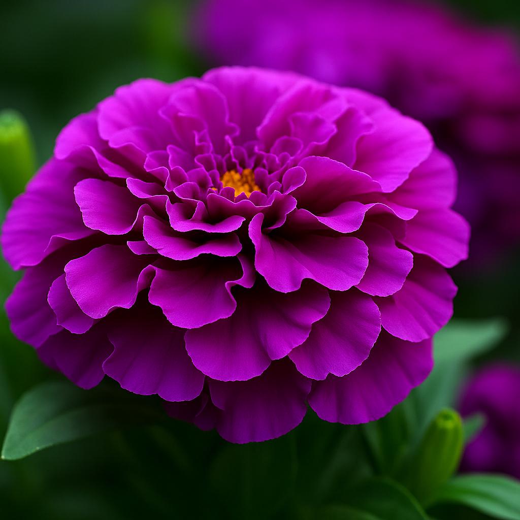 25 Purple India Marigold Seeds, Unique Vibrant Blooms, Easy-to-Grow Annual for Garden  Borders